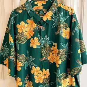 Retro Rifle 3XL The Bud. Green Hawaiian Shirt
